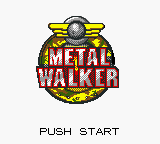 Metal Walker title screen for GameBoy Color